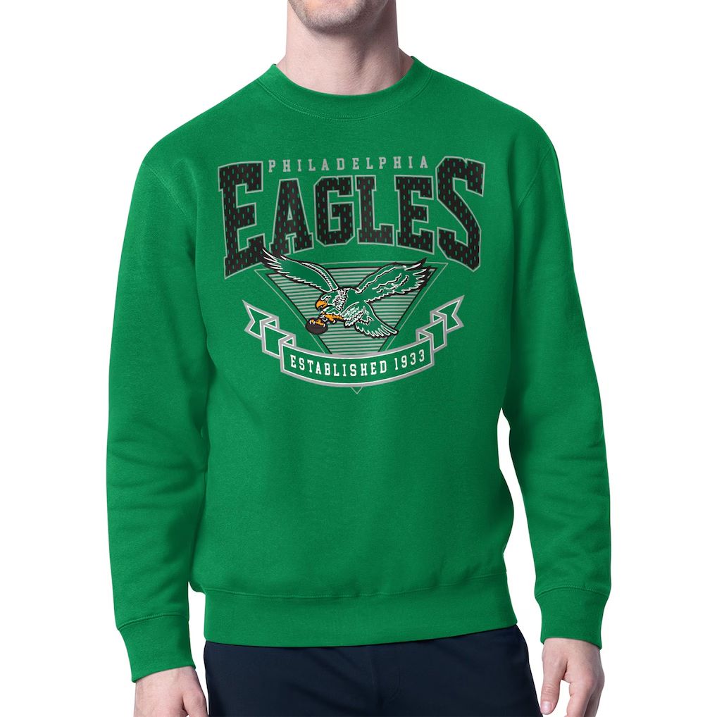 Men 2026 NFL Philadelphia Eagles green round-neck sweatshirt style 01
